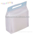 REACH Standard PVC bag with handle and button for beauty products packing